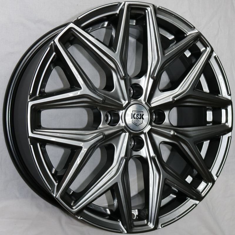 Литой диск K&K KC1187-dpl Ариус 7x17 4x108 DIA63.35  ET42  дарк платинум / Тёмно-графитовый