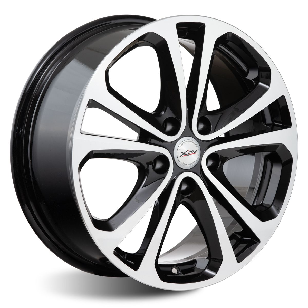 Литой диск X'trike X-113M 7,0x17 5x114.3 DIA67,1  ET35  BK/FP