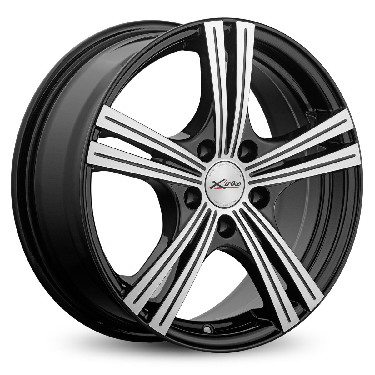 Литой диск X'trike X-112 6,5x16 5x114.3 DIA66,1  ET40  BK/FP