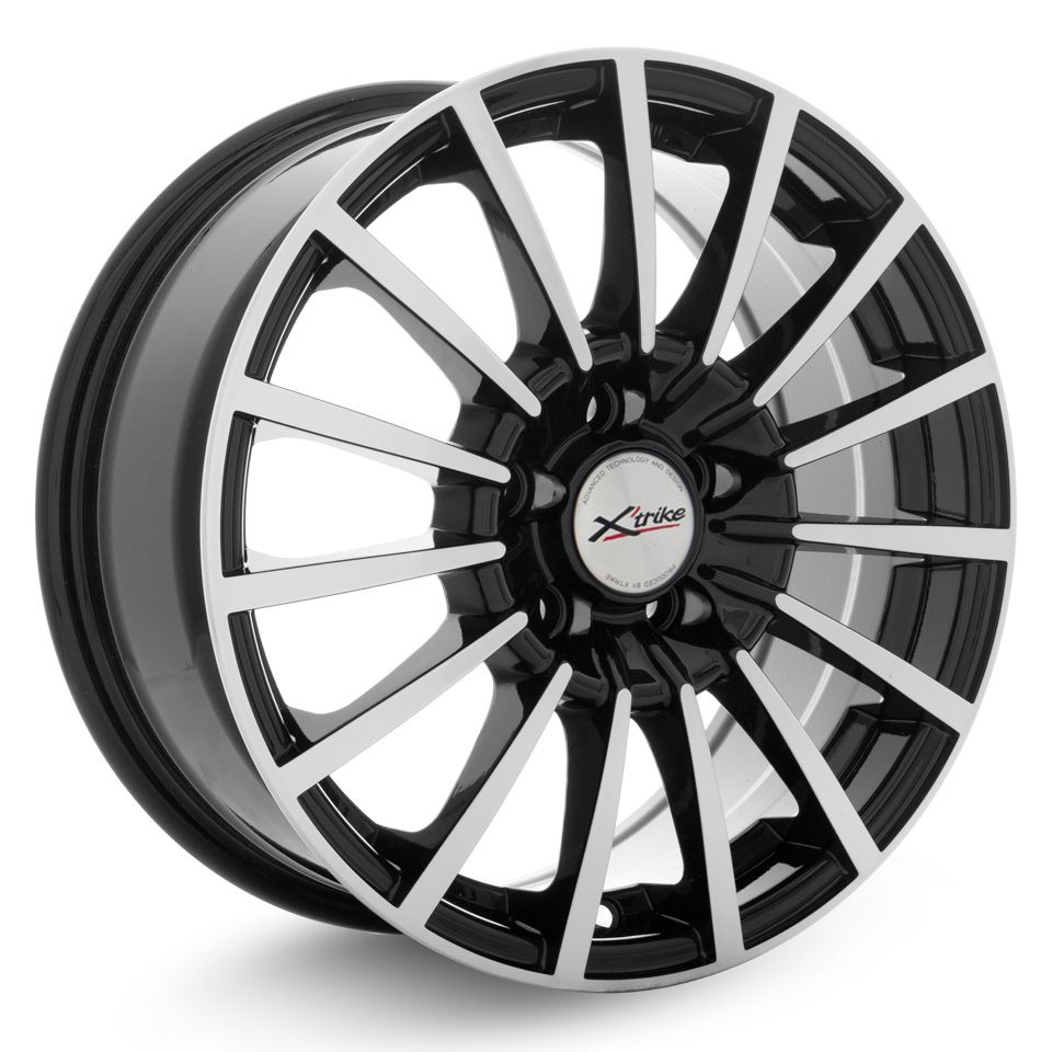 Литой диск X'trike X-106 6,5x15 5x114.3 DIA67,1  ET38  BK/FP